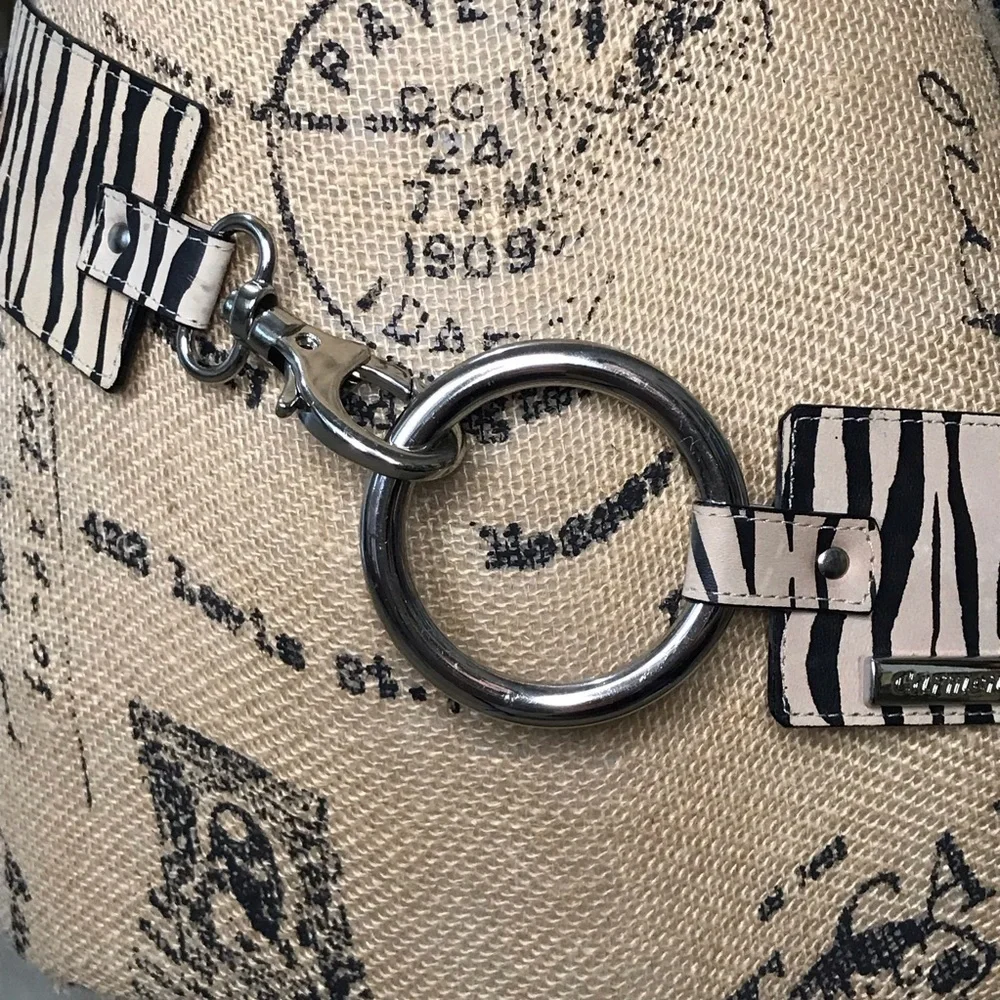 Y2K Carmen Steffens Zebra Print Adjustable Belt